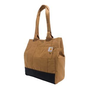 Vertical Snap Tote, Durable Water Resistant Tote Bag With Snap Closure, :<
